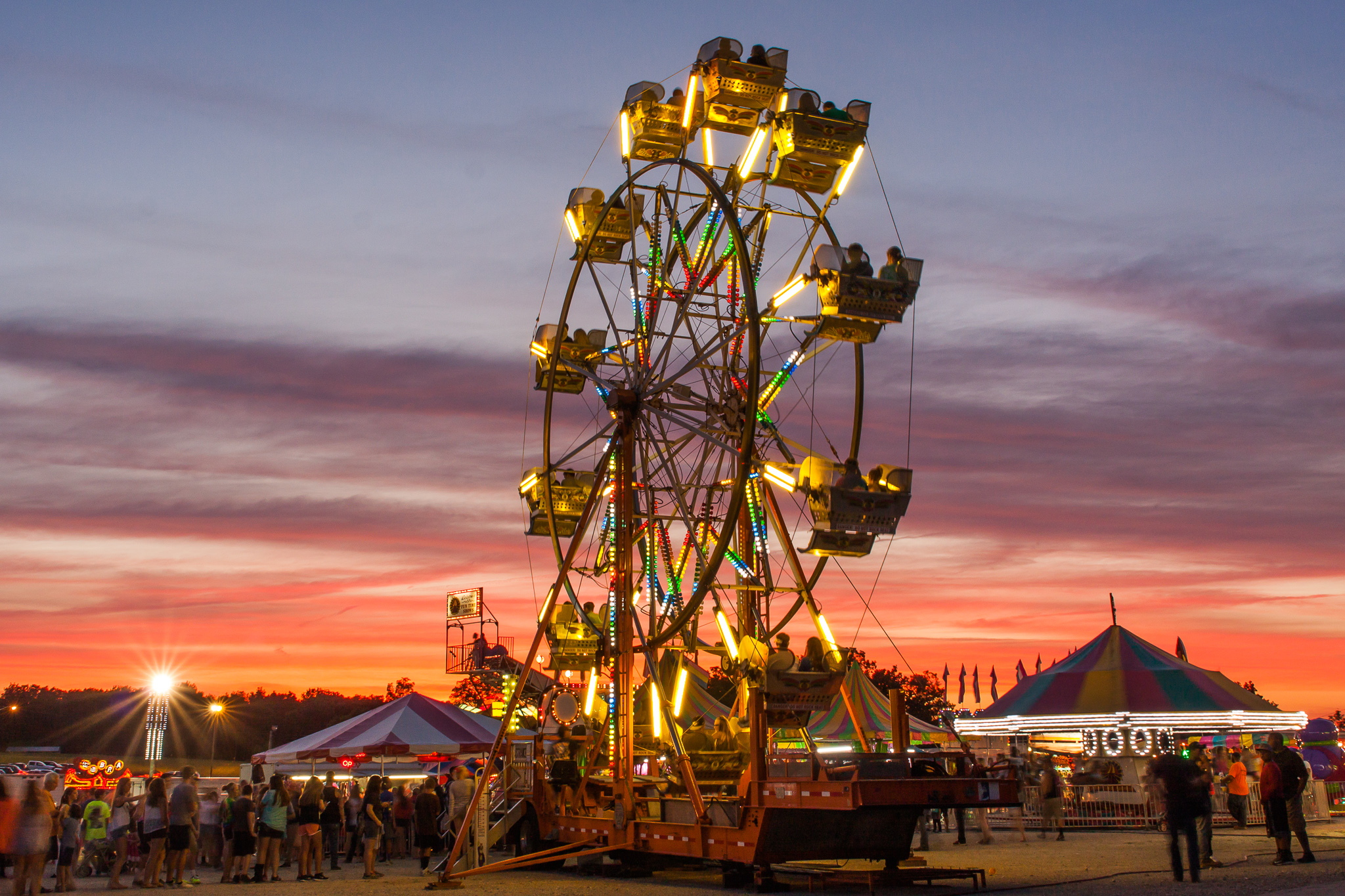 Carnival Rides Lincoln County, MO Fair